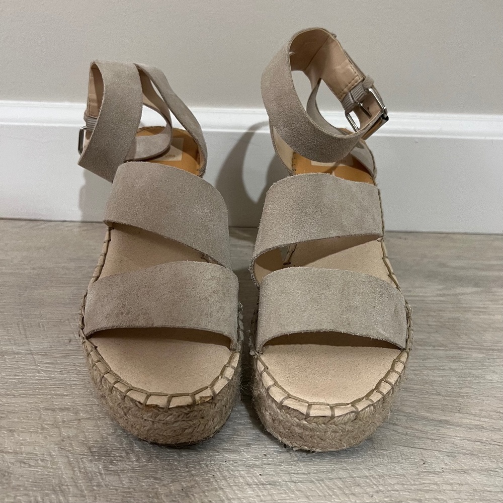 Dolce Vita Tan Espadrille Wedges
